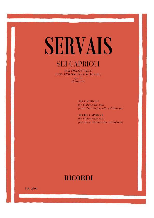 Sei Capricci, Op. 11 - Per Violoncello (con Violoncello II ad lib.) - pro violoncello